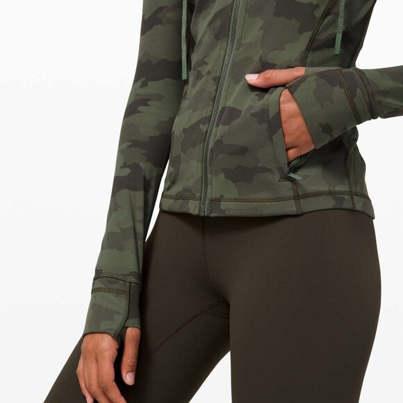 Lululemon Hooded Define Jacket Nulu Heritage 365 Camo Green Twill Multi, size 8 - Picture 7 of 10